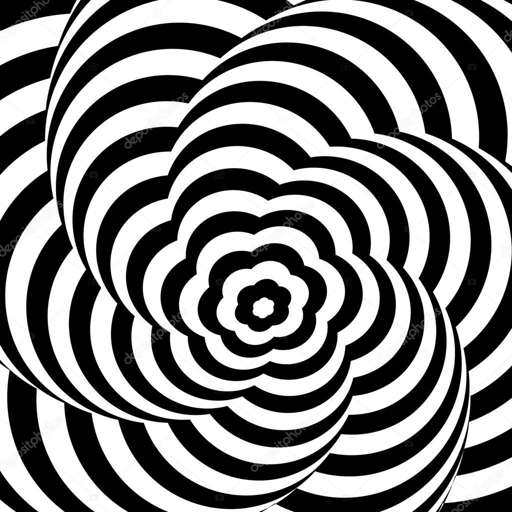 Abstract vector illustration of an optical illusion