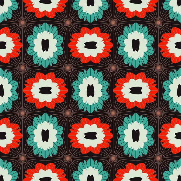 Naadloze abstract floral vector afbeelding achtergrond — Stockvector