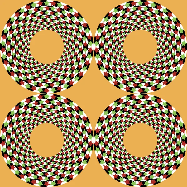 Illustration vectorielle abstraite illusion optique de forme géométrique — Image vectorielle