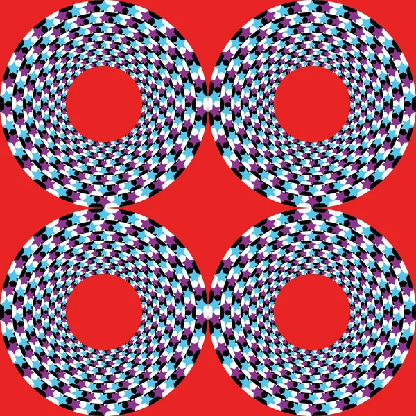 Illustration vectorielle abstraite illusion optique de forme géométrique — Image vectorielle