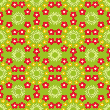 Dikişsiz soyut çiçek vektör çizim arka planı