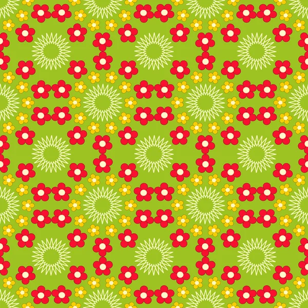 Sem emenda abstrato floral vetor ilustração fundo — Vetor de Stock