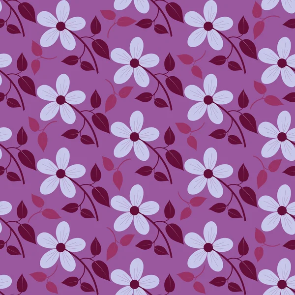 Fondo de ilustración floral vector abstracto sin costuras — Vector de stock