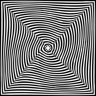 Soyut vektör çizim optik illüzyon 
