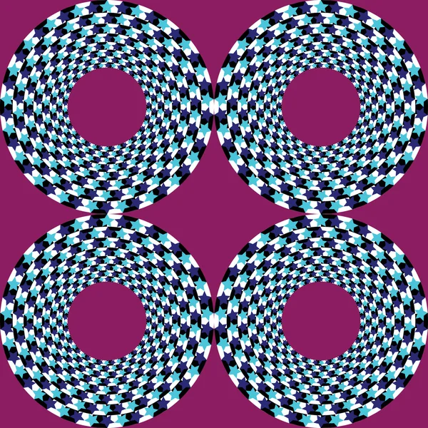 Soyut vektör çizim optik illüzyon bir geometrik şekil — Stok Vektör
