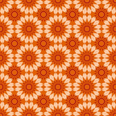 Sorunsuz vektör çizim arka plan soyut çiçek