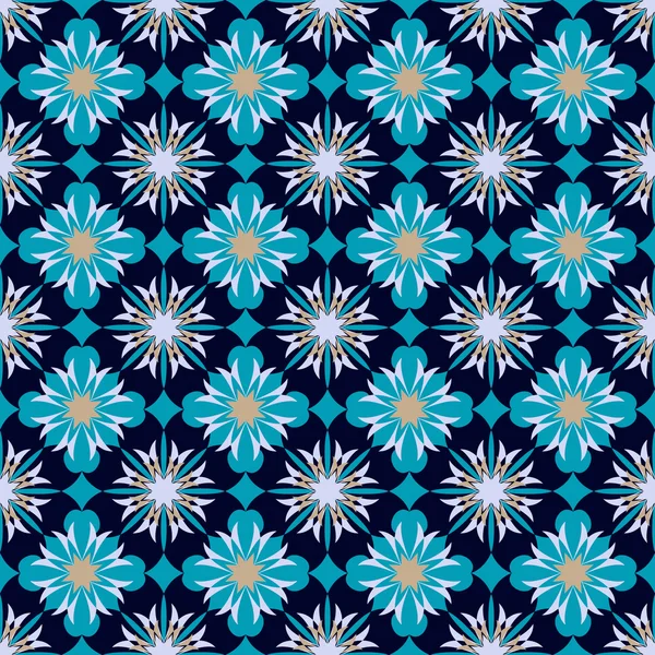 Sorunsuz vektör çizim arka plan soyut geometrik çiçek — Stok Vektör