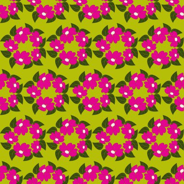 Vektör soyut çiçek Çizim