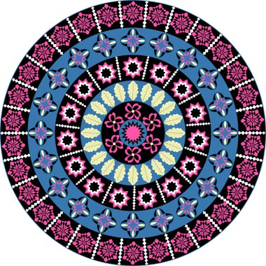 vektör soyut dairesel desen çizim