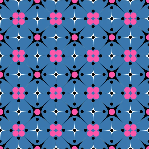 Illustration vectorielle abstraite sans couture aux formes géométriques — Image vectorielle