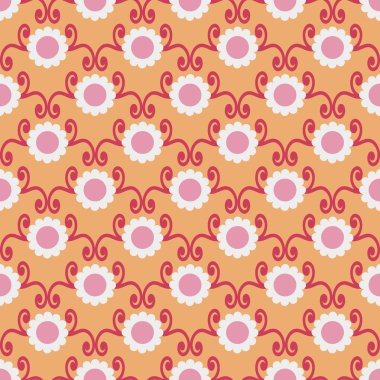 Sorunsuz soyut çiçek vektör llustration