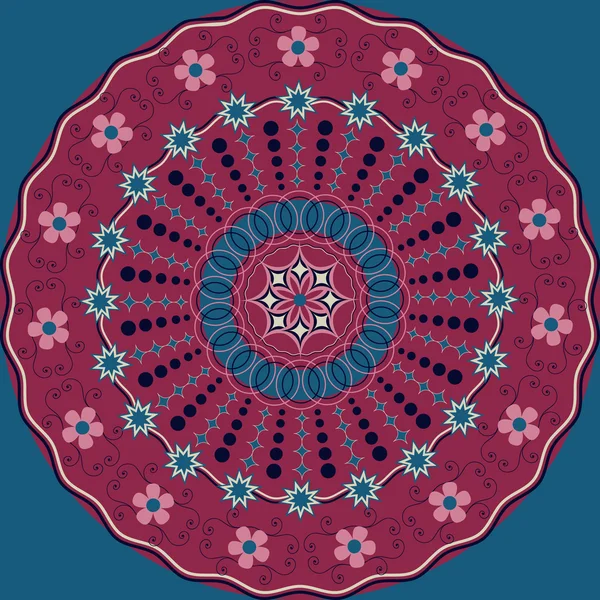 Εικονογράφηση φορέας αφηρημένη κυκλικό μοτίβο — Διανυσματικό Αρχείο