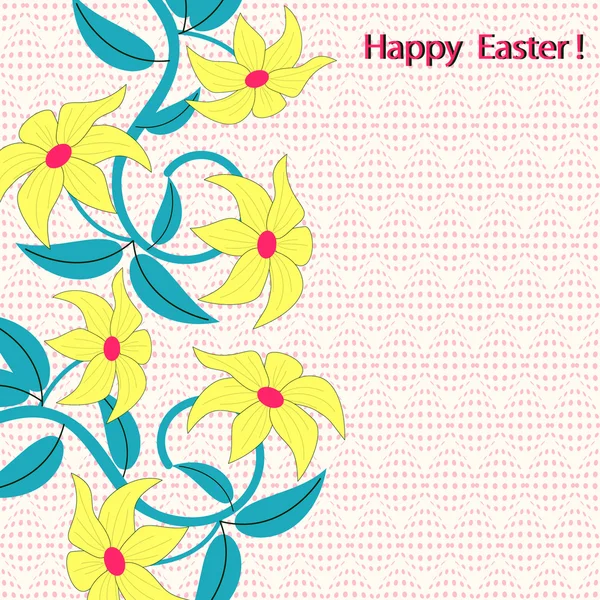 Vector illustration greeting card for Easter — Stock Vector