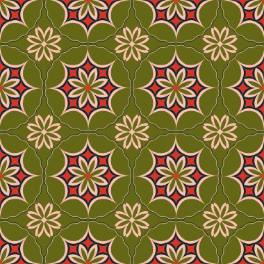 soyut çiçek sorunsuz vektör çizim