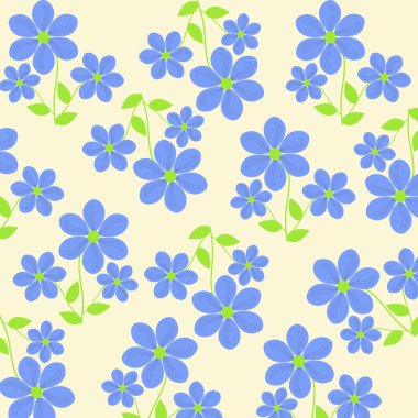 soyut vektör çiçek çizimi