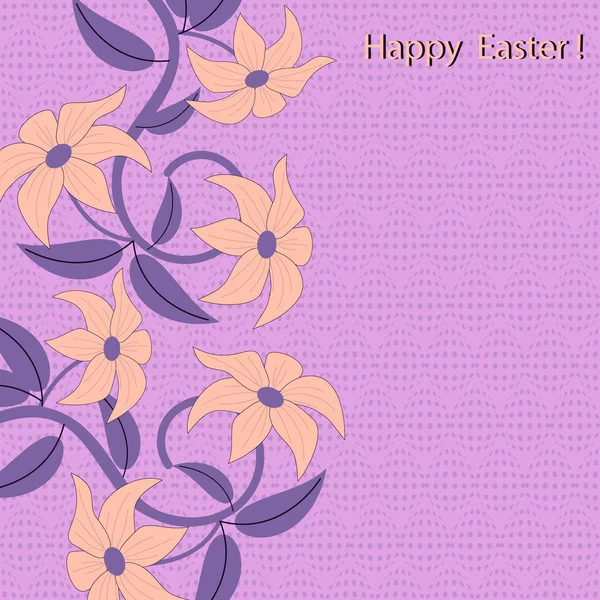 Vector illustration greeting card for Easter — Stock Vector