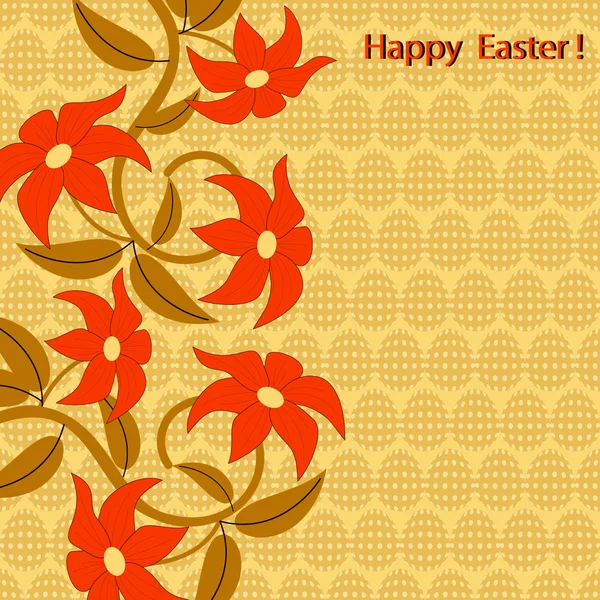 Illustration vectorielle carte de vœux pour Pâques — Image vectorielle