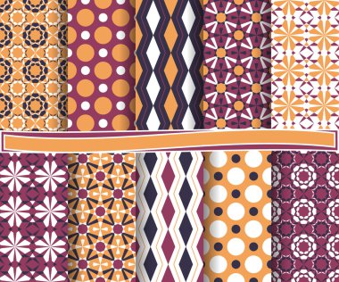 soyut çiçek vektör scrapbook kağıt, dizi