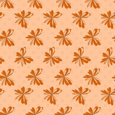 Sorunsuz vektör çizim arka plan soyut çiçek