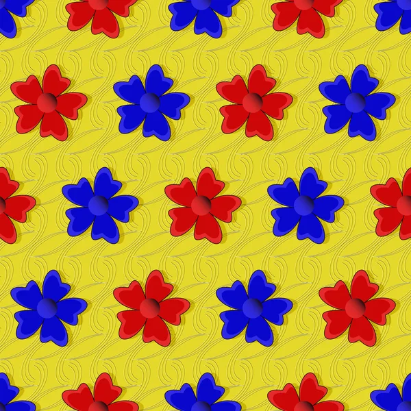 抽象的な花のベクターイラスト背景 — ストックベクタ