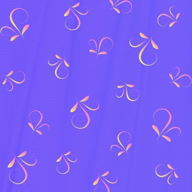 dalgalı çizgiler üzerinde soyut vektör şekli