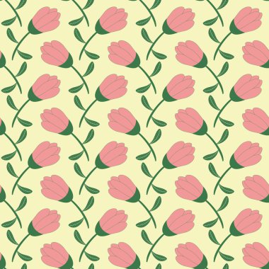 sorunsuz soyut vektör çiçek Çizim