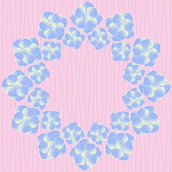 Motif floral circulaire. Illustration vectorielle abstrait — Image vectorielle