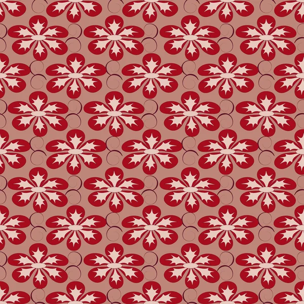 Ilustração floral vetor abstrato sem costura — Vetor de Stock