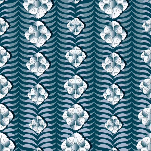 Ilustração vetorial abstrata da decoração floral — Vetor de Stock