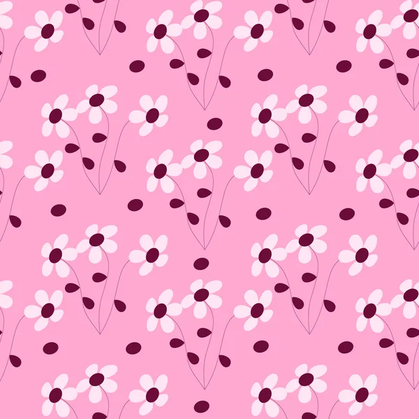 Illustration florale vectorielle abstraite sans couture — Image vectorielle
