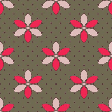 sorunsuz soyut vektör çiçek Çizim