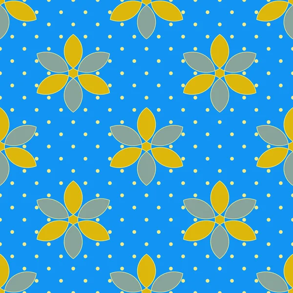 无缝抽象装饰花卉矢量图 — 图库矢量图片