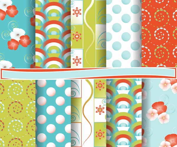 Set van abstract vector papier voor scrapbook — Stockvector