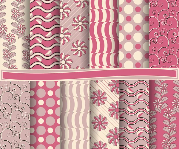 Set van abstract vector papier voor scrapbook — Stockvector