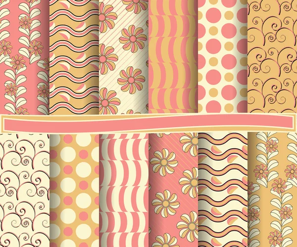 Set van abstract vector papier voor scrapbook — Stockvector