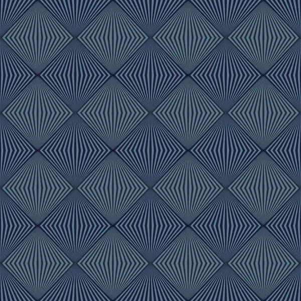 Abstracte naadloze vectorillustratie van striped rhombuses — Stockvector