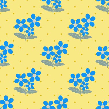 Dikişsiz soyut çiçek vektör çizim