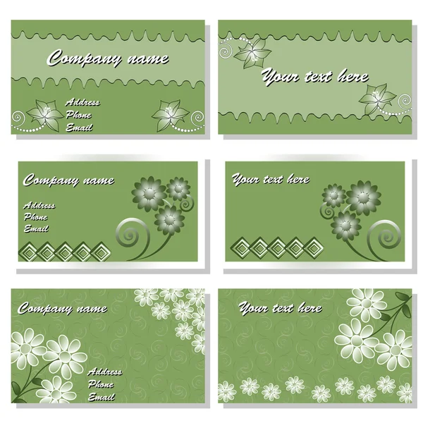 Conjunto de plantillas vectoriales para invitaciones, tarjetas de visita — Vector de stock