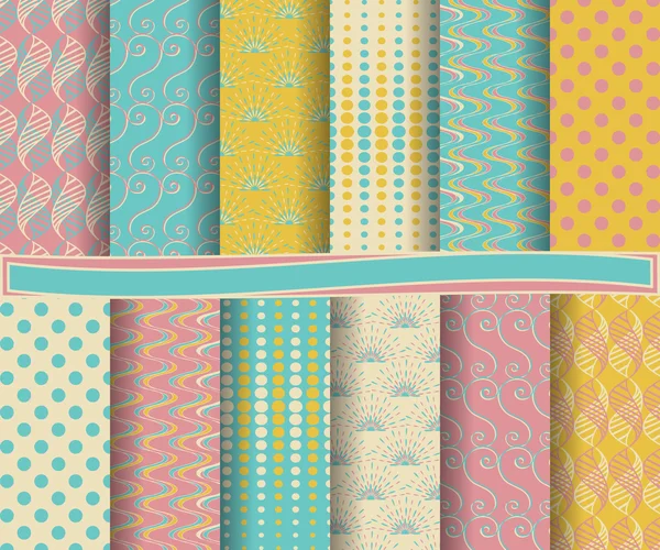 Set van abstract vector papier voor scrapbook — Stockvector