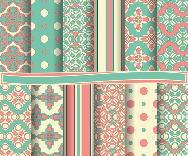 Conjunto de papel vetorial abstrato com formas decorativas e elementos de design para scrapbook — Vetor de Stock