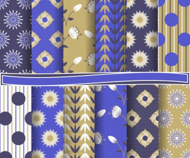 Soyut vektör kağıt Dekoratif şekiller ve karalama defteri için tasarım öğeleri kümesi