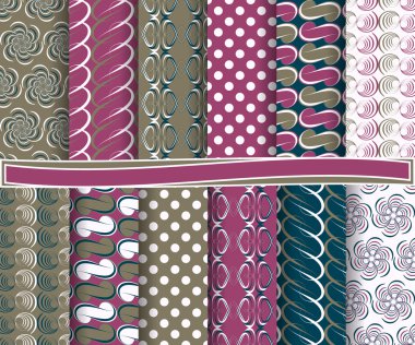 Soyut vektör kağıt Dekoratif şekiller ve karalama defteri için tasarım öğeleri kümesi