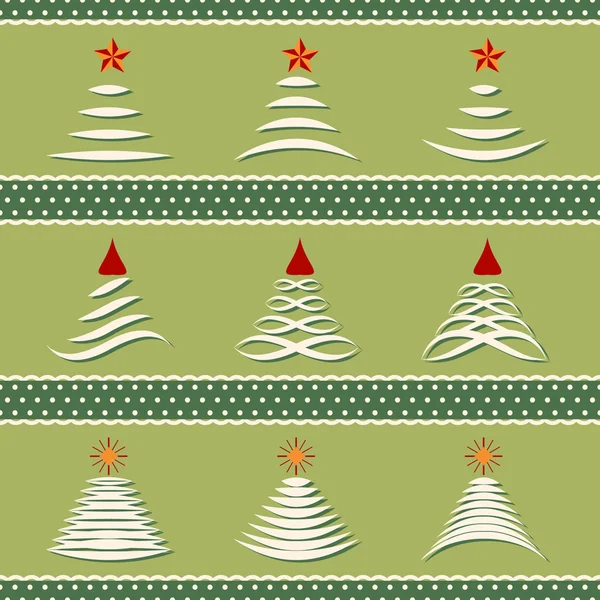 Vektor-Set von abstrakten Weihnachtsbäumen — Stockvektor