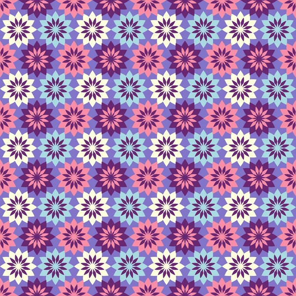 Sömlös abstrakt blommig vektor illustration bakgrund — Stock vektor