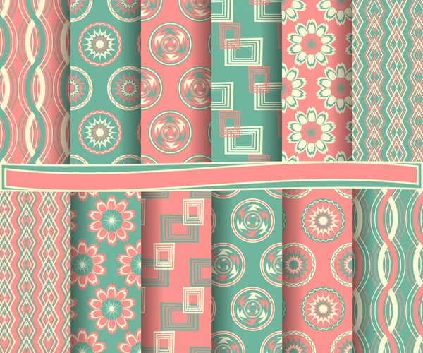 Set van abstract vector papier met decoratieve vormen en ontwerpelementen voor scrapbook — Stockvector