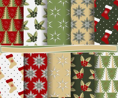 Noel soyut vektör kağıt Dekoratif şekiller ve karalama defteri için tasarım öğeleri kümesi