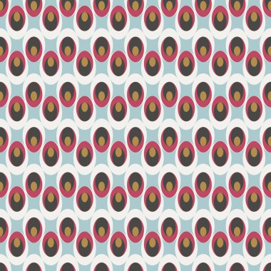 Katmanlı oval ile sorunsuz tasarlamak vektör çizim arka plan