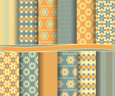 Soyut vektör kağıt Dekoratif şekiller ve karalama defteri için tasarım öğeleri kümesi