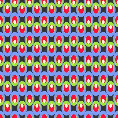 Katmanlı oval ile sorunsuz tasarlamak vektör çizim arka plan