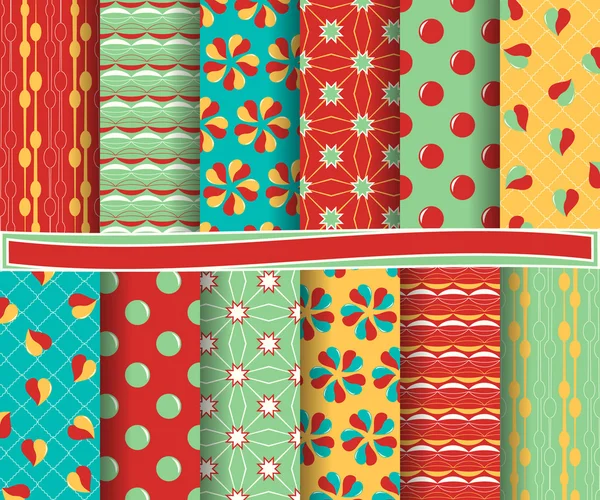 Set van abstract vector papier met decoratieve vormen en symbolen van de dag van de Valentijnskaart voor scrapbook — Stockvector